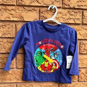 • 10/$25- Marvel‎ Holiday Hero Spinner Long Sleeve Top